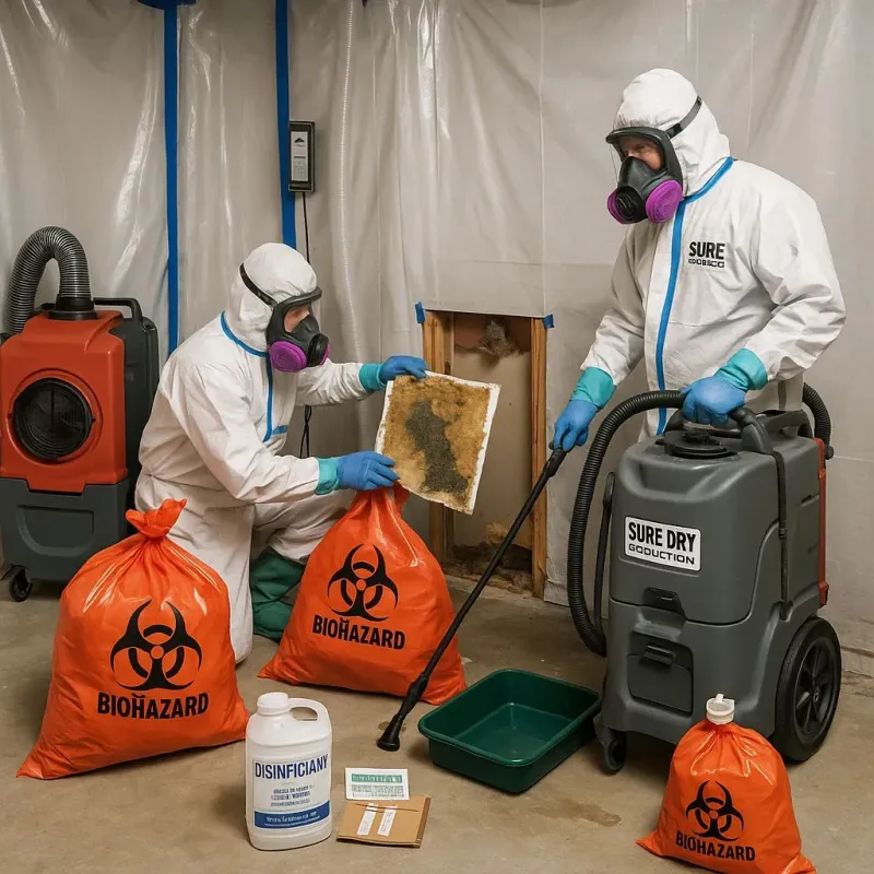Contaminated Water Handling Protocols process in New Concord, OH