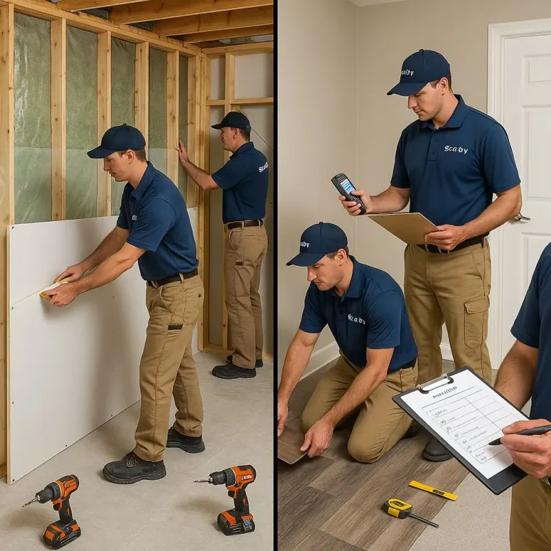 Repairs and Reconstruction process in New Concord, OH